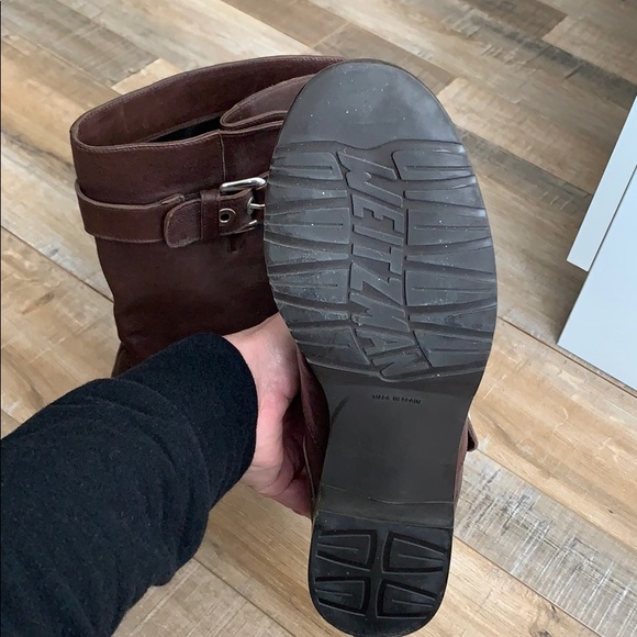 Stuart Weitzman brown leather boots like new 8.5 - Picture 4 of 6